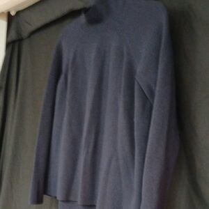 Ann Taylor Dark Blue Knit Top Size LP